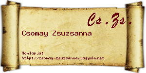 Csomay Zsuzsanna névjegykártya