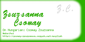 zsuzsanna csomay business card